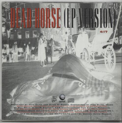 Guns N' Roses Dead Horse 3枚組CD【超希少】 Guns N Roses Dead Horse US Promo CD single (CD5 / 5